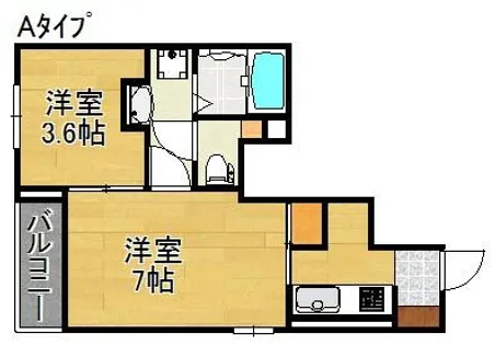 セントラル・サン【1階】の間取り