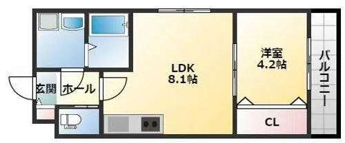 H-Maison大蓮南Ⅱ【3階】の間取り