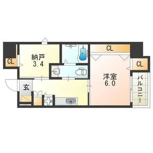 ディアコート宿屋町【10階】の間取り