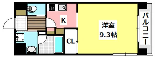 ランティエ茨木大手町【8階】の間取り