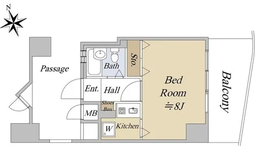 ナビシティ大須Ⅱ【10階】の間取り