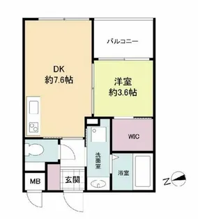 アリス・マナーガーデン谷町【7階】の間取り