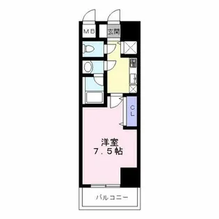 ONE ROOF FLAT FUKUSHIMA【4階】の間取り