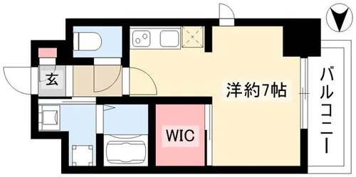 プログレッソ八田【504号室】の間取り