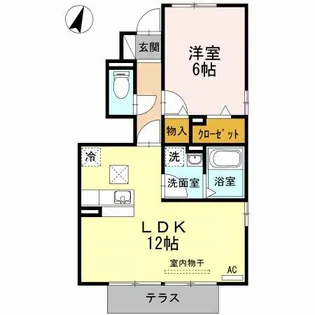 ノーベル【101号室】の間取り