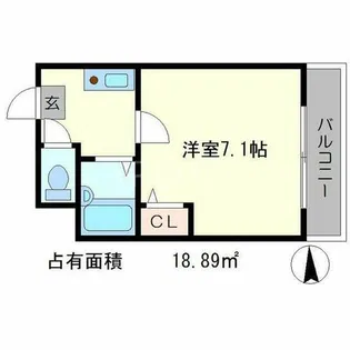 ラトゥール牧眞IIアネックス【2階】の間取り