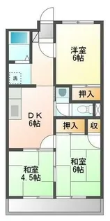徳永ハイツ【303号室】の間取り