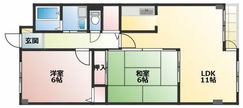 ゼフィール西明石【407号室】の間取り