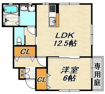 KARIN会下山【1階】の間取り