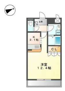フレッシュパレス堀越【1階】の間取り