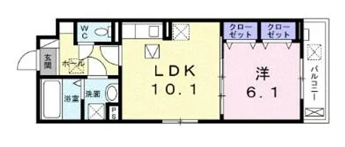 エスペシアル コーヨー【2階】の間取り