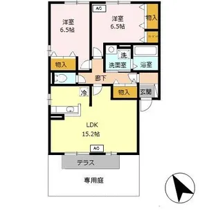 エリジオン【1階】の間取り