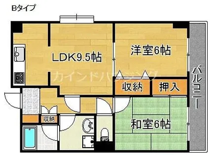 新栄プロパティー泉佐野【4階】の間取り