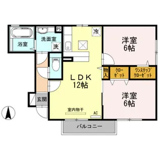 カーサ・デ・ソル【1階】の間取り