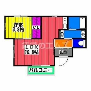 La Bala 井尻【3階】の間取り