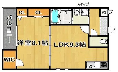 プロスペリティK-Ⅱ【2階】の間取り