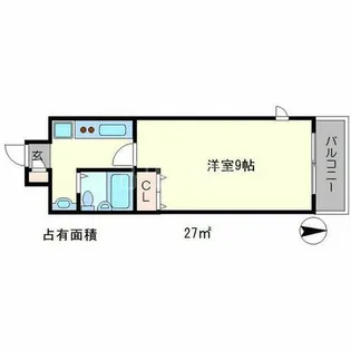 シャローム北白川【2階】の間取り