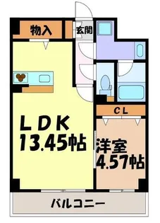 ウルフィエスタ徳川【3階】の間取り