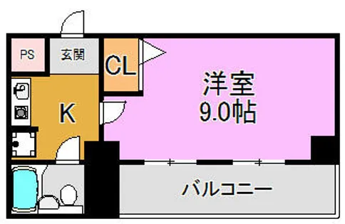山西ビル【6階】の間取り
