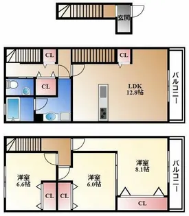 ベアート【2階】の間取り