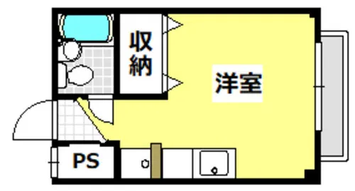 大住マンション【210号室】の間取り
