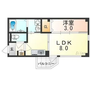 Sena Hills堺【2階】の間取り