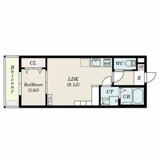 storia岩塚【3階】の間取り