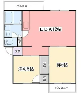 インタービレッジ網干駅前(CALMO網干駅前)【4階】の間取り