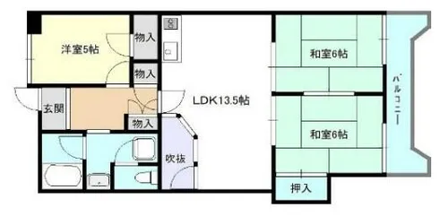 ウエストハウスⅡ【3階】の間取り