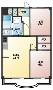 オリエンタルハイツ【5階】の間取り