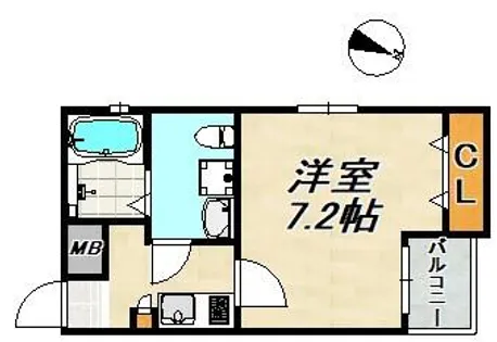 ワコーレヴィータ神戸須磨浦通【1階】の間取り