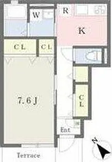 クレール ユニヴェール【1階】の間取り