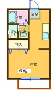 サンライフアイD【1階】の間取り