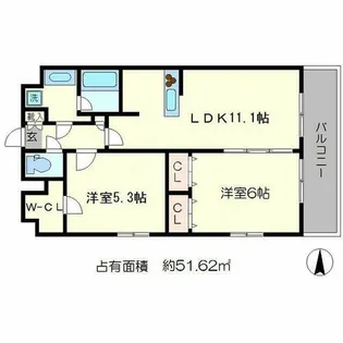 プレサンス京大前【3階】の間取り