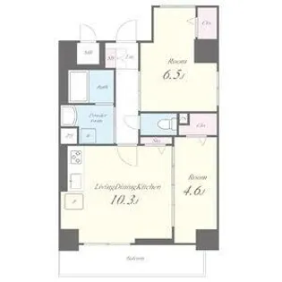 プラッツ名駅【601号室】の間取り