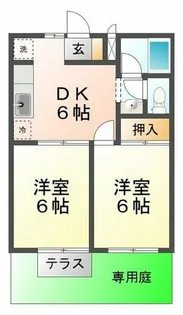 ヴィラ若木【2階】の間取り
