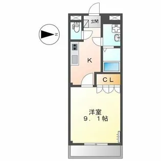 コスモステージ【106号室】の間取り