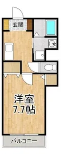 西大津IS Ⅱ【3階】の間取り
