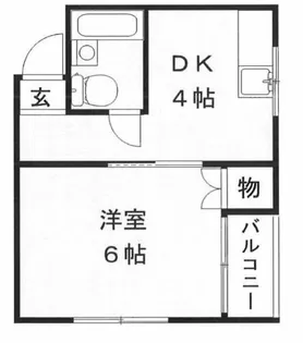 リバーヒル長居【3階】の間取り