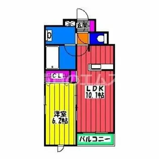 シャルマン愛知【503号室】の間取り