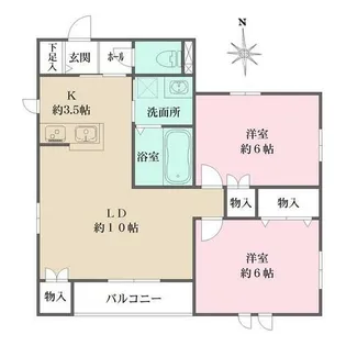 ソラリア一番町【201号室】の間取り