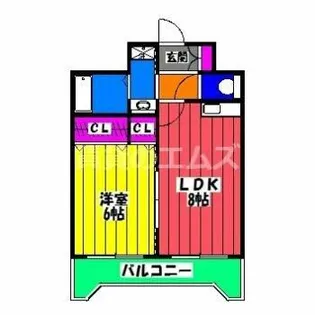 サザンコート塩原【703号室】の間取り