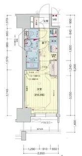 プレサンス新栄リベラ【10階】の間取り