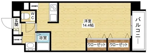 グレース元今里【9階】の間取り