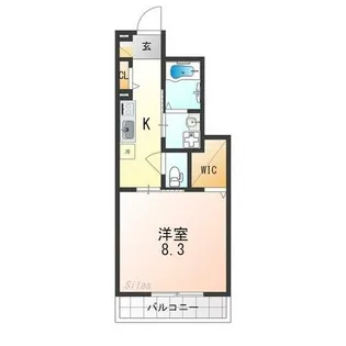 プラムコート北野A棟【1階】の間取り