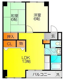 シャンボール鶴見【1階】の間取り