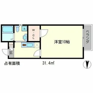 グランコスモ出町【1階】の間取り