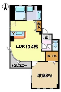 プライムヒルズ【5階】の間取り