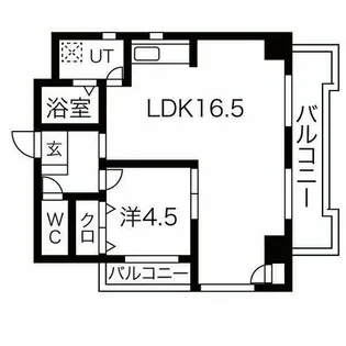 エクスクリエ高畑【2階】の間取り