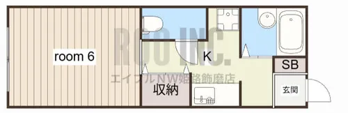 メゾン澤田F棟【1階】の間取り